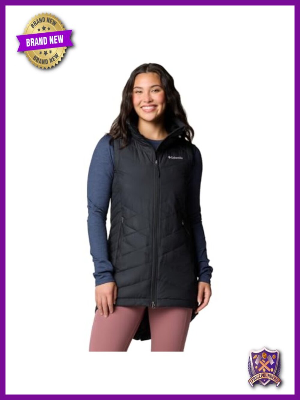 Columbia Heavenly II Long Vest Omni Heat Omni Shield Puffer